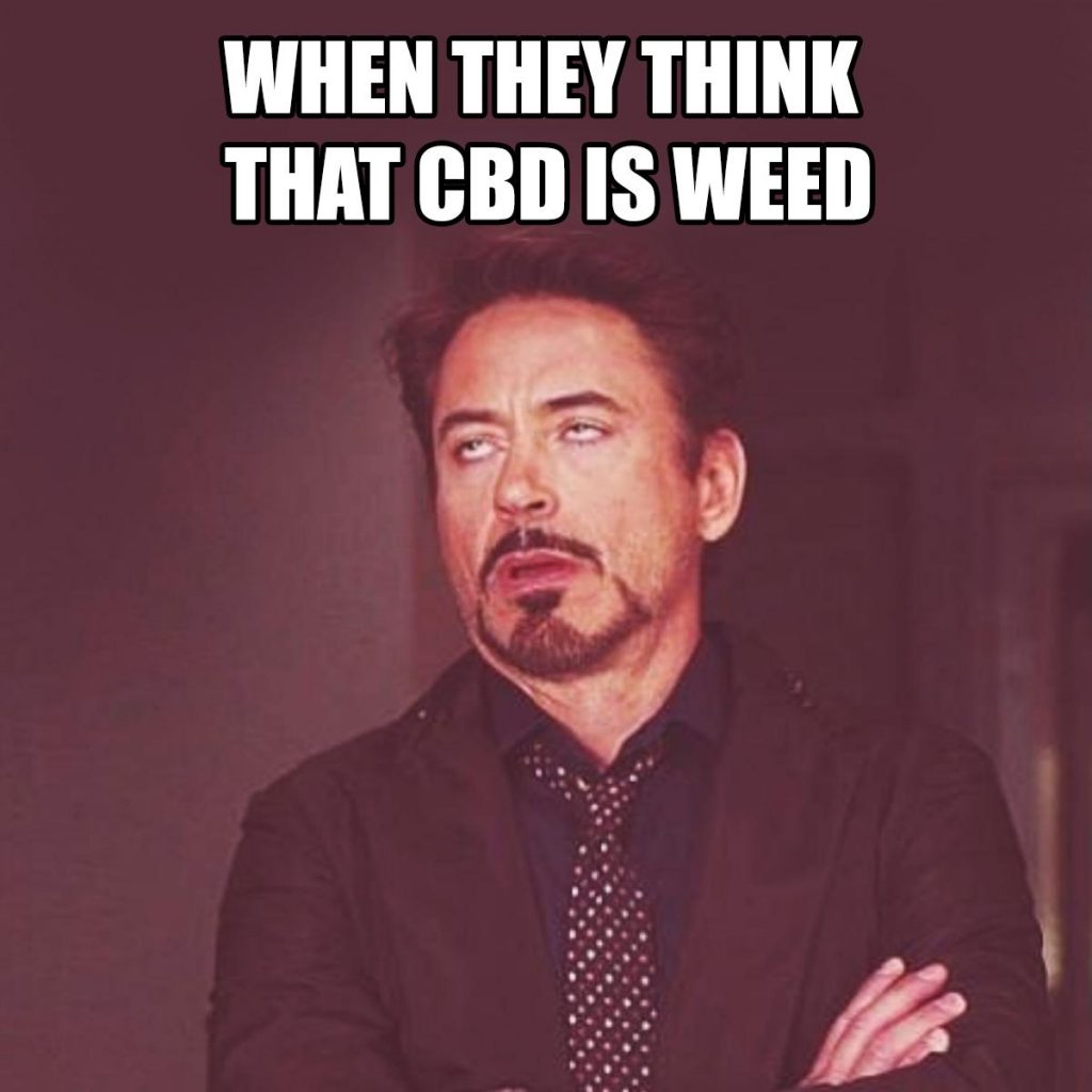 CBD eye roll meme